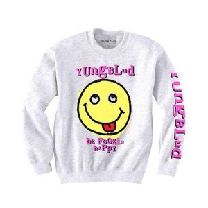 Yungblud Unisex Adult Raver Smile Sweatshirt / White